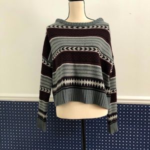 BB Dakota Kayla striped, crop, round neck Sweater